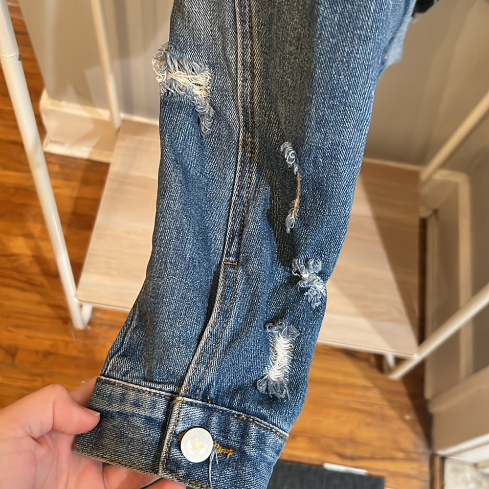 Distressed Jean Jacket - Picture 3 of 4